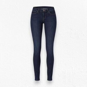 Y2K J Brand Dark Wash Low Rise Skinny Jeans Size 25 Stone USA Made Denim